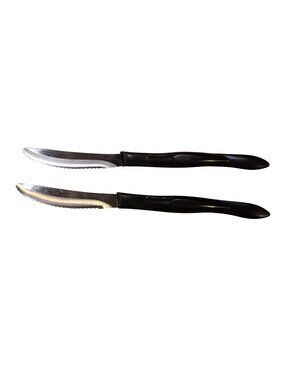 Cutco 1759 KD Table Steak Serrated Edge Dark Brown Kitchen Knives Set of  2